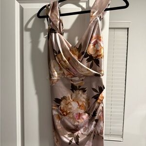 Honey and Rosie Backless Floral Dress - Pink and Cream